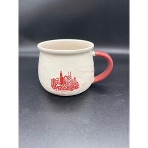 Bye Bye Chicago Mug White & Marbled Pink "The Windy City"